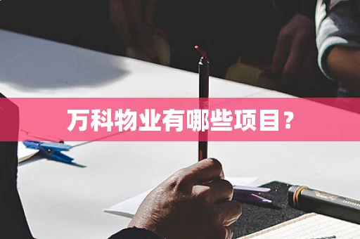 万科物业有哪些项目？