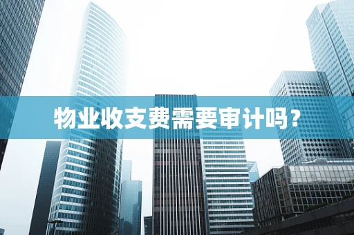 物业收支费需要审计吗？