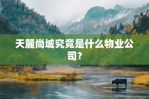 天麓尚城究竟是什么物业公司？