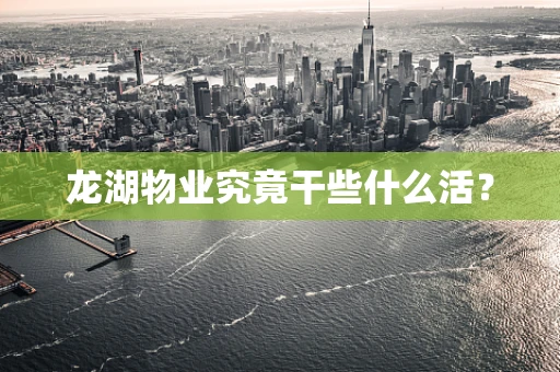 龙湖物业究竟干些什么活？