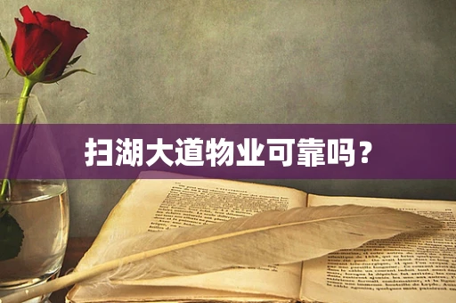 扫湖大道物业可靠吗？