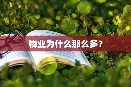 物业为什么那么多？