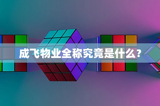 成飞物业全称究竟是什么？