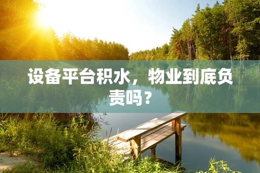 设备平台积水，物业到底负责吗？