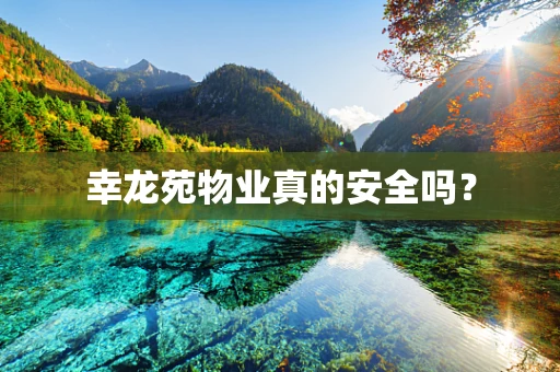 幸龙苑物业真的安全吗？