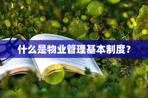 什么是物业管理基本制度？