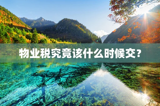 物业税究竟该什么时候交？