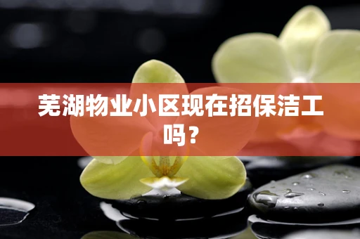 芜湖物业小区现在招保洁工吗？