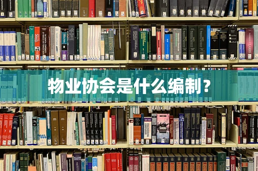 物业协会是什么编制？