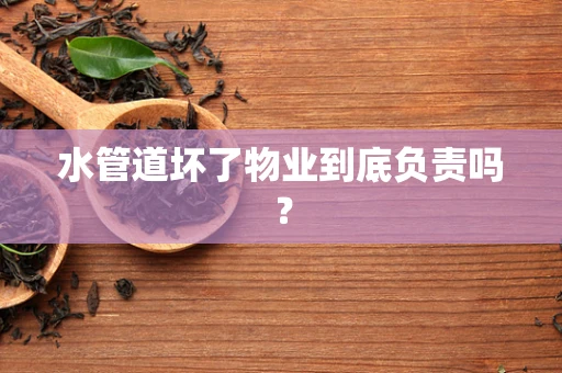 水管道坏了物业到底负责吗？