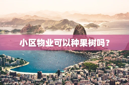 小区物业可以种果树吗？