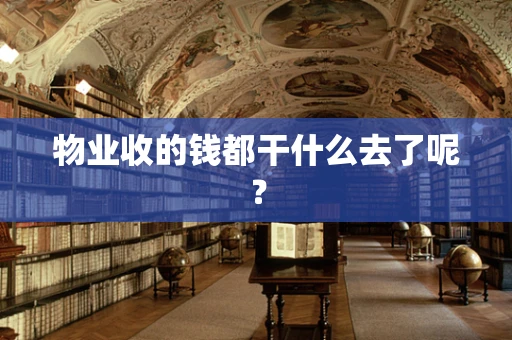 物业收的钱都干什么去了呢？