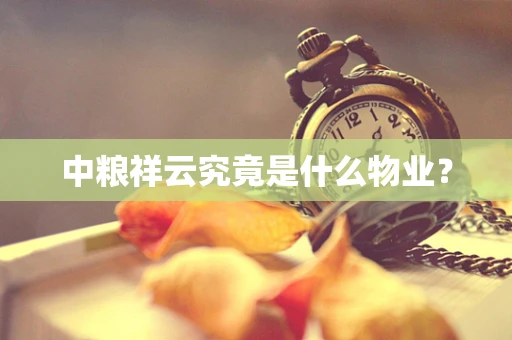 中粮祥云究竟是什么物业？