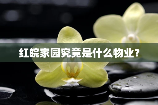 红皖家园究竟是什么物业？