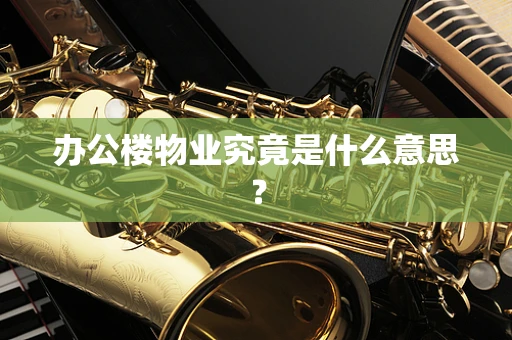 办公楼物业究竟是什么意思？
