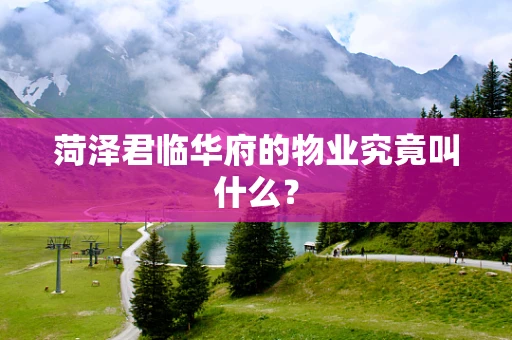 菏泽君临华府的物业究竟叫什么？