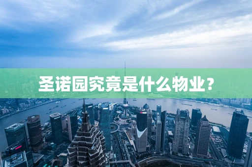 圣诺园究竟是什么物业？