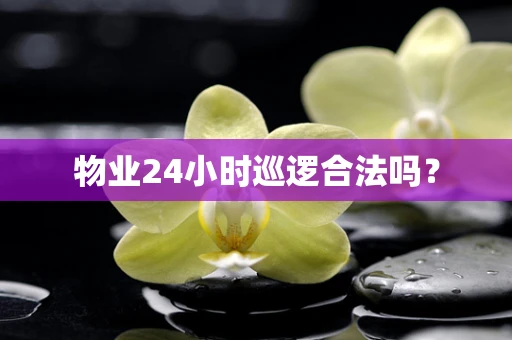物业24小时巡逻合法吗？