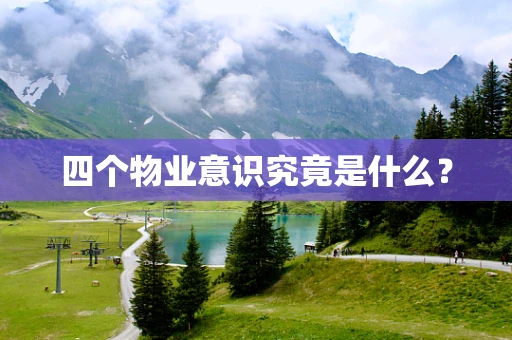 四个物业意识究竟是什么？