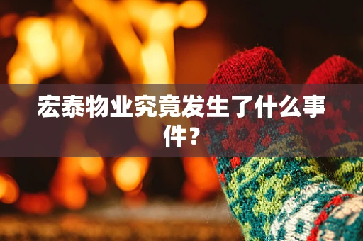 宏泰物业究竟发生了什么事件？