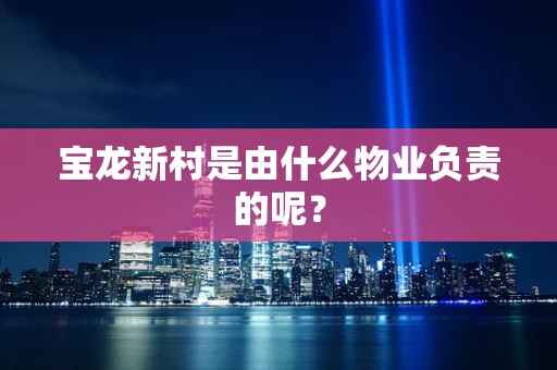 宝龙新村是由什么物业负责的呢？
