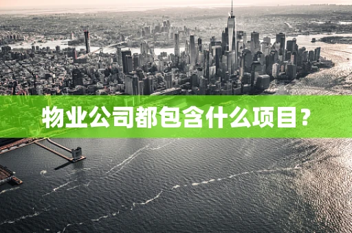 物业公司都包含什么项目？