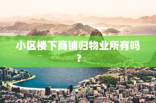小区楼下商铺归物业所有吗？