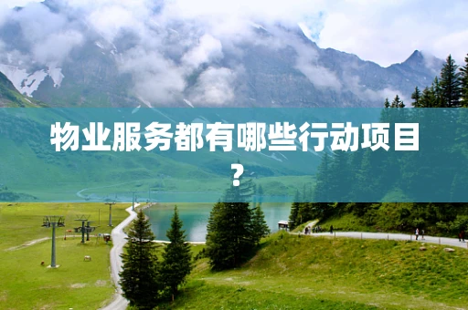 物业服务都有哪些行动项目？