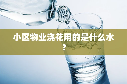 小区物业浇花用的是什么水？