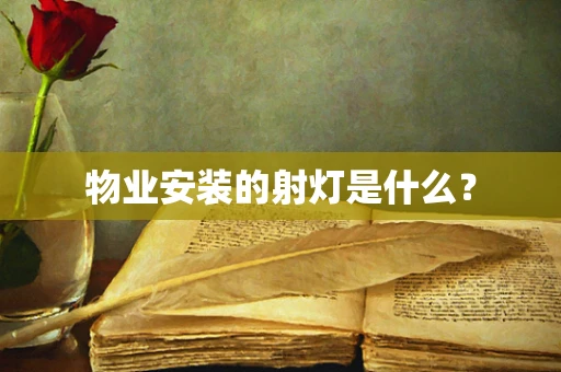 物业安装的射灯是什么？