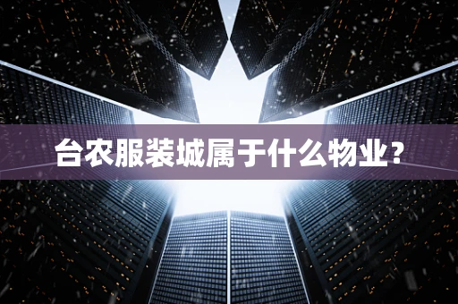 台农服装城属于什么物业？