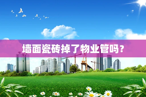 墙面瓷砖掉了物业管吗？