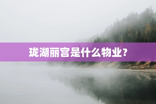 珑湖丽宫是什么物业？