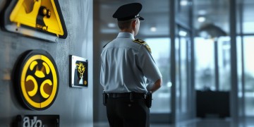 物业安全员应该张贴什么标志？