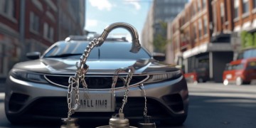 物业锁警车，这违法吗？