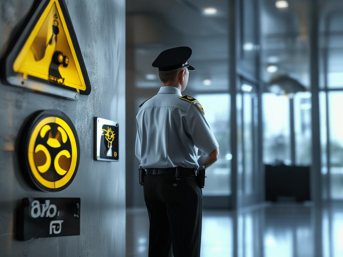 物业安全员应该张贴什么标志？